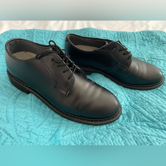 Vibram Black Oxford Shoes with Leather Finish main image 4